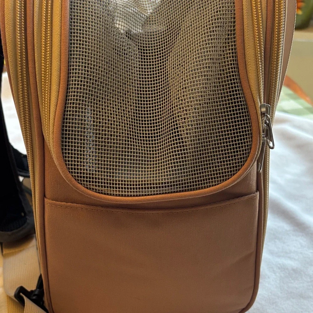 Pink and Blue Expandable Pet Carrier